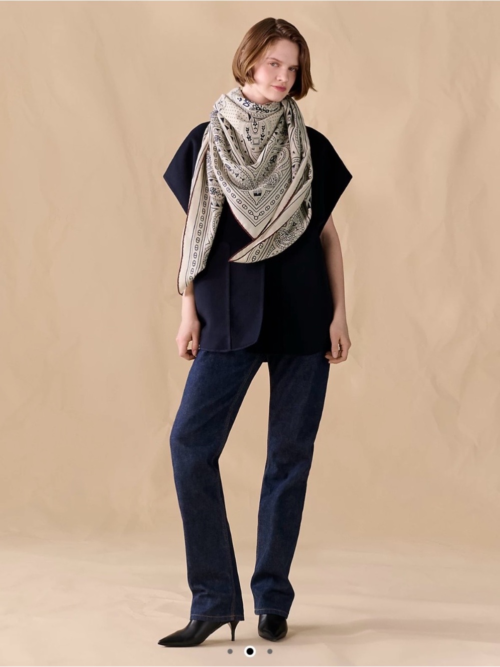 Hermes Cheval de Coeur Bandana Shawl